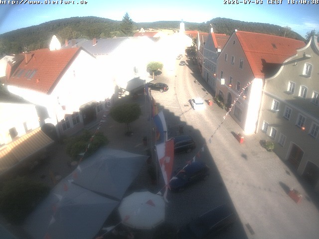 Archiv Foto Webcam Ostansicht Rathaus Dietfurt
