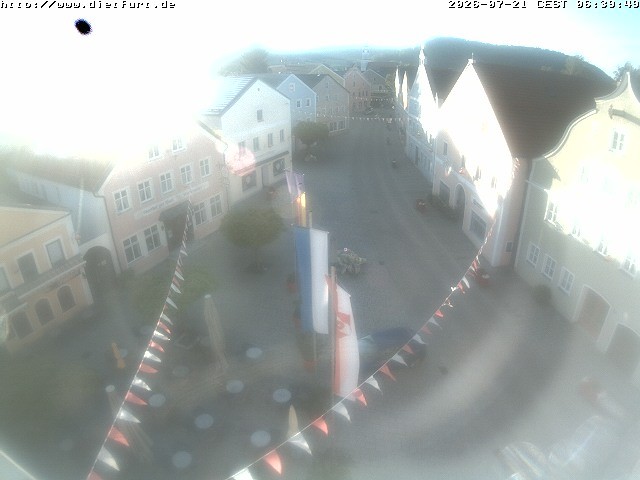 Archiv Foto Webcam Ostansicht Rathaus Dietfurt