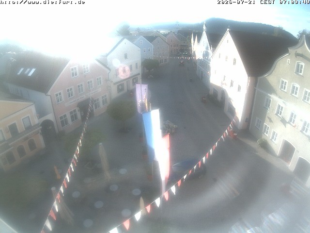 Archiv Foto Webcam Ostansicht Rathaus Dietfurt