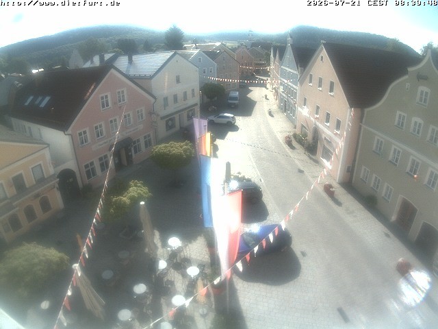 Archiv Foto Webcam Ostansicht Rathaus Dietfurt