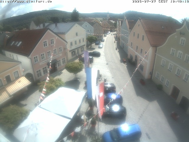 Archiv Foto Webcam Ostansicht Rathaus Dietfurt