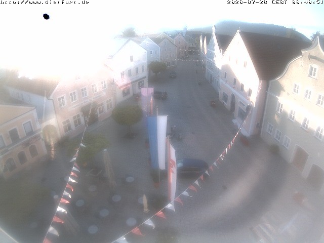 Archived image Webcam View on Dietfurt guildhall