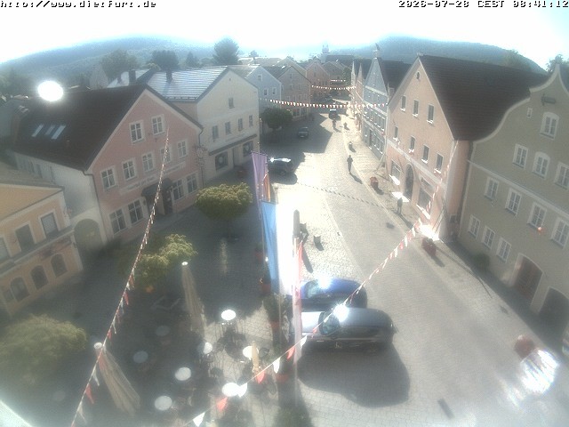 Archived image Webcam View on Dietfurt guildhall