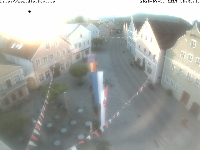 Archiv Foto Webcam Ostansicht Rathaus Dietfurt