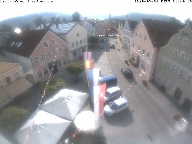 Archiv Foto Webcam Ostansicht Rathaus Dietfurt