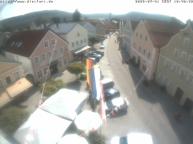 Archiv Foto Webcam Ostansicht Rathaus Dietfurt