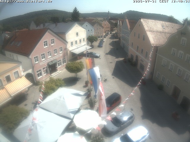 Archiv Foto Webcam Ostansicht Rathaus Dietfurt