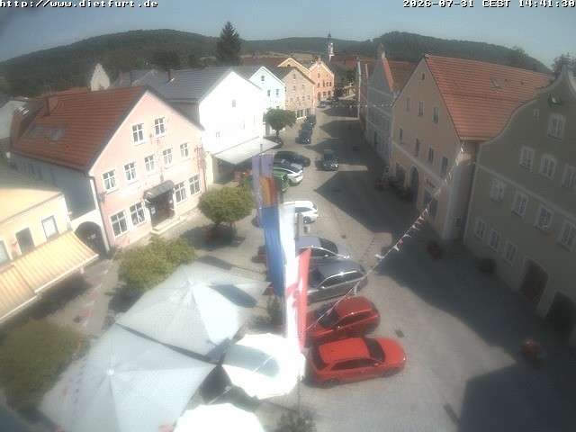 Archiv Foto Webcam Ostansicht Rathaus Dietfurt