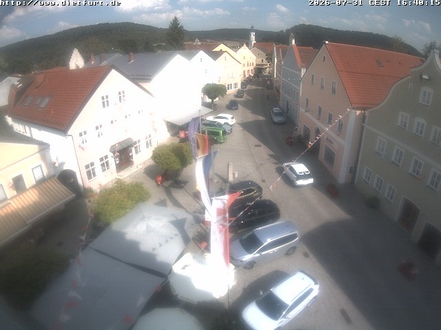 Archiv Foto Webcam Ostansicht Rathaus Dietfurt