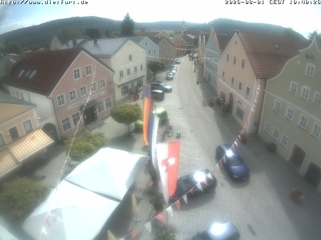Archiv Foto Webcam Ostansicht Rathaus Dietfurt