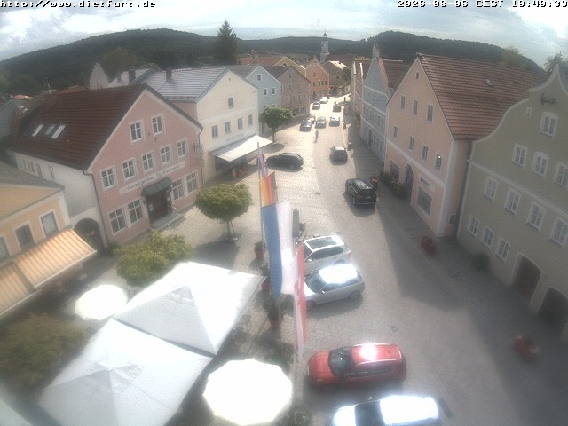 Archiv Foto Webcam Ostansicht Rathaus Dietfurt
