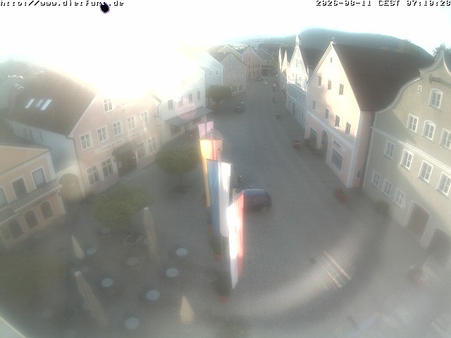 Archiv Foto Webcam Ostansicht Rathaus Dietfurt