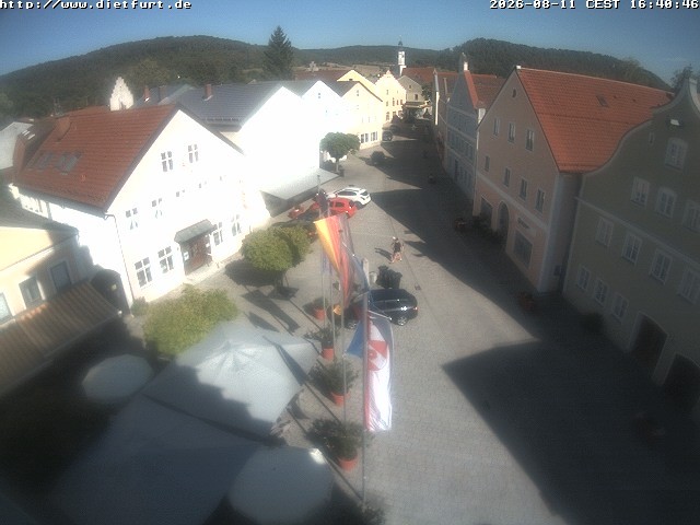 Archiv Foto Webcam Ostansicht Rathaus Dietfurt