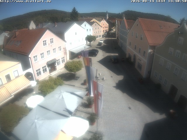 Archiv Foto Webcam Ostansicht Rathaus Dietfurt