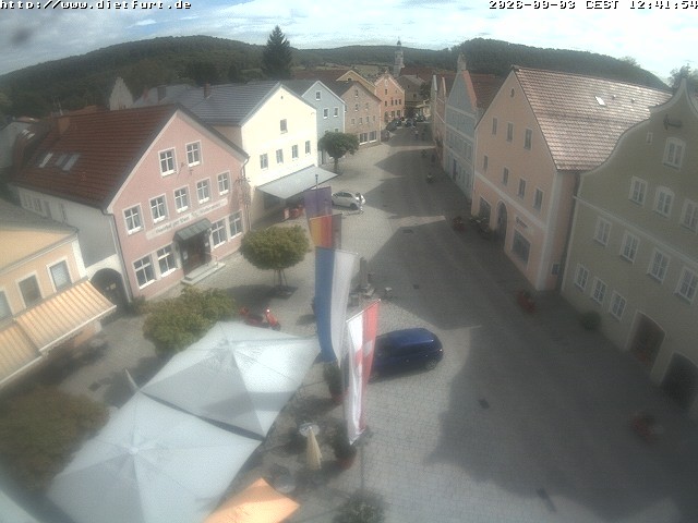 Archived image Webcam View on Dietfurt guildhall