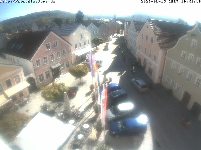 Archiv Foto Webcam Ostansicht Rathaus Dietfurt