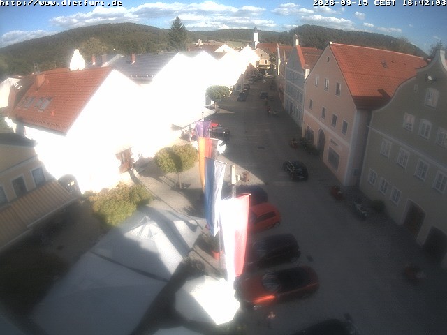 Archiv Foto Webcam Ostansicht Rathaus Dietfurt