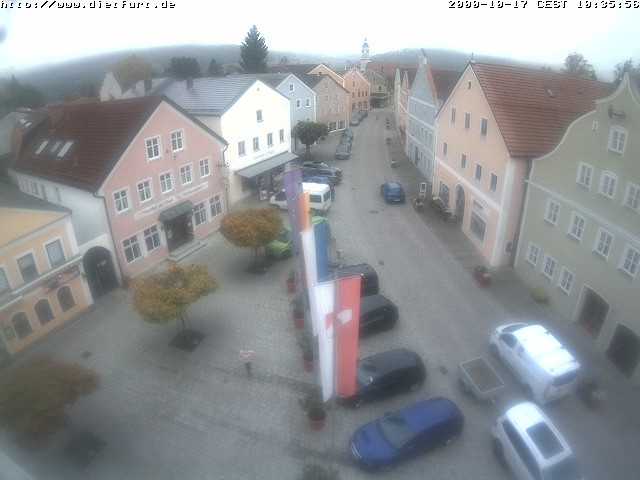 Archiv Foto Webcam Ostansicht Rathaus Dietfurt