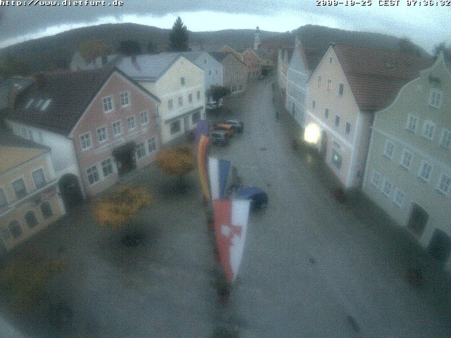 Archiv Foto Webcam Ostansicht Rathaus Dietfurt