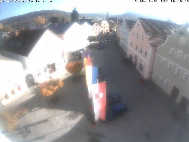 Archiv Foto Webcam Ostansicht Rathaus Dietfurt