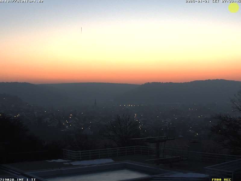Archived image Webcam View over Dietfurt, Panorama pool