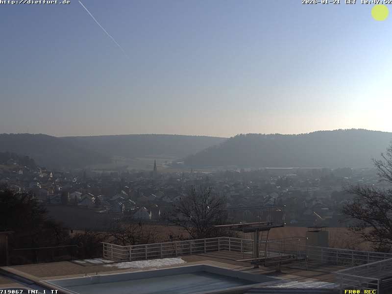 Archived image Webcam View over Dietfurt, Panorama pool