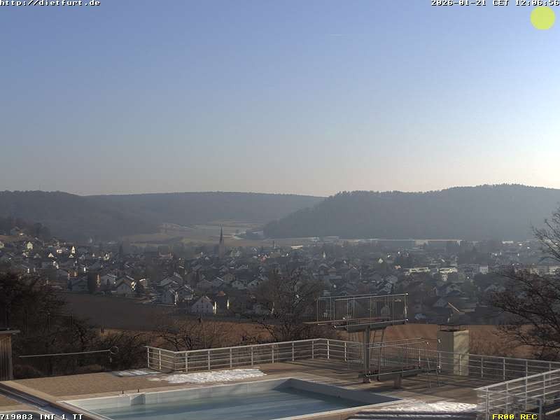 Archived image Webcam View over Dietfurt, Panorama pool
