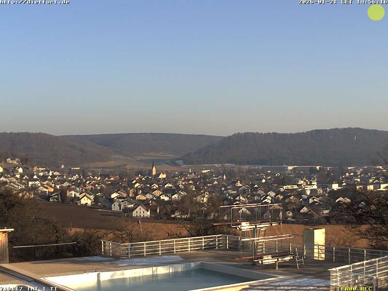 Archived image Webcam View over Dietfurt, Panorama pool