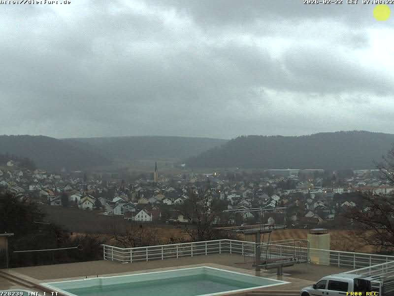 Archived image Webcam View over Dietfurt, Panorama pool