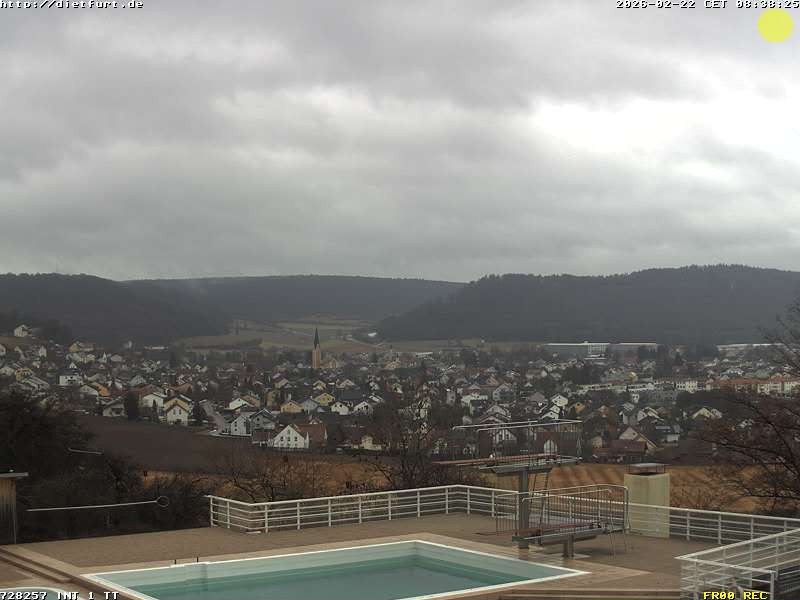 Archived image Webcam View over Dietfurt, Panorama pool