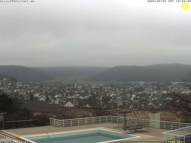 Archived image Webcam View over Dietfurt, Panorama pool