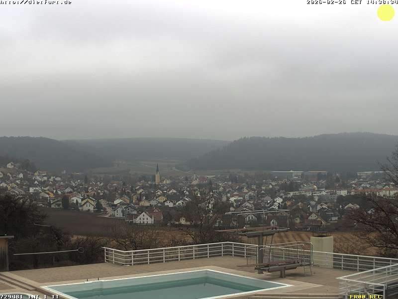 Archived image Webcam View over Dietfurt, Panorama pool