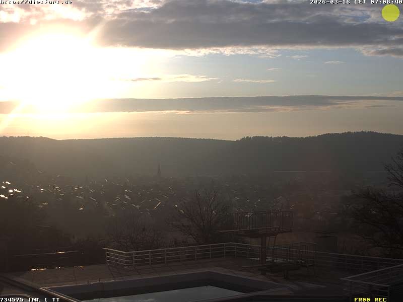 Archived image Webcam View over Dietfurt, Panorama pool