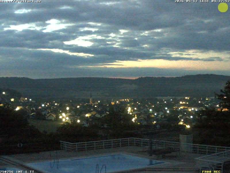 Archived image Webcam View over Dietfurt, Panorama pool