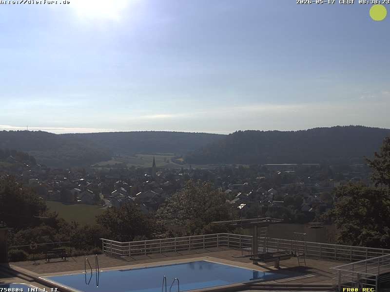 Archived image Webcam View over Dietfurt, Panorama pool