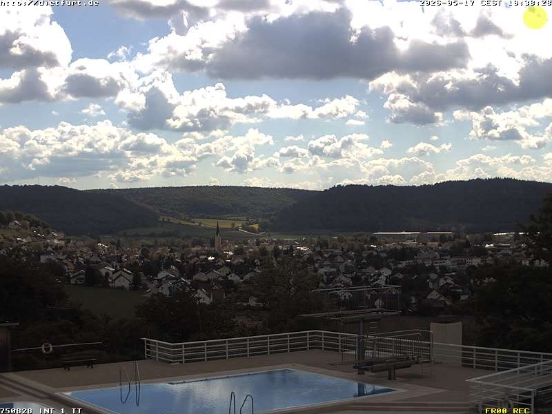 Archived image Webcam View over Dietfurt, Panorama pool