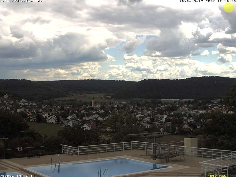 Archived image Webcam View over Dietfurt, Panorama pool