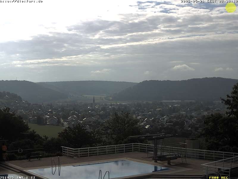 Archived image Webcam View over Dietfurt, Panorama pool