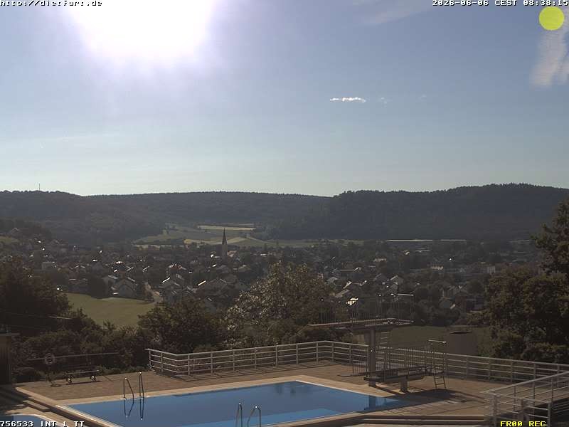 Archived image Webcam View over Dietfurt, Panorama pool