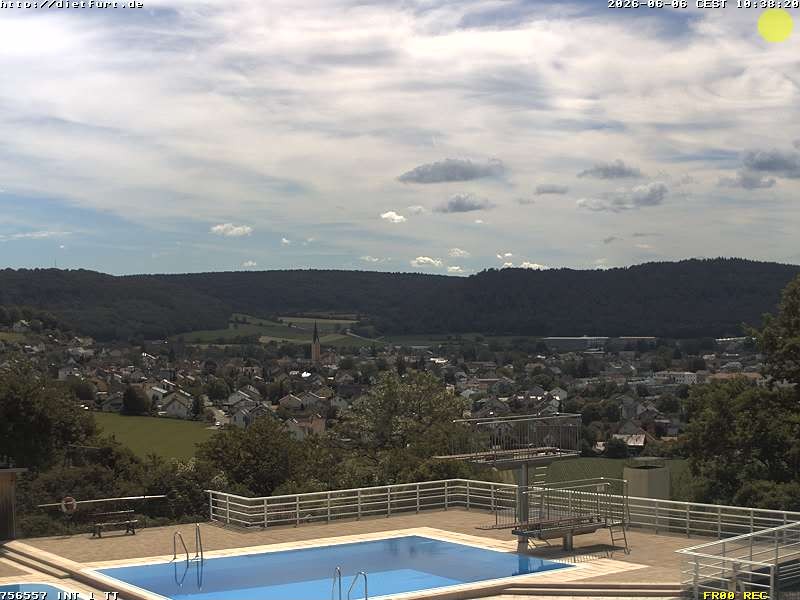 Archived image Webcam View over Dietfurt, Panorama pool