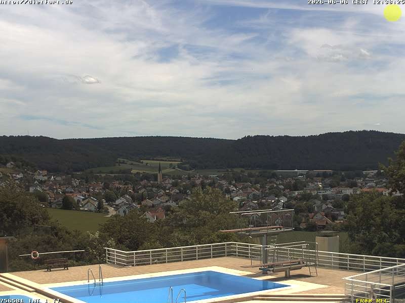 Archived image Webcam View over Dietfurt, Panorama pool