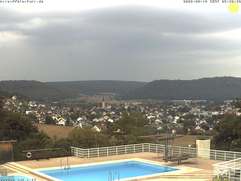 Archived image Webcam View over Dietfurt, Panorama pool