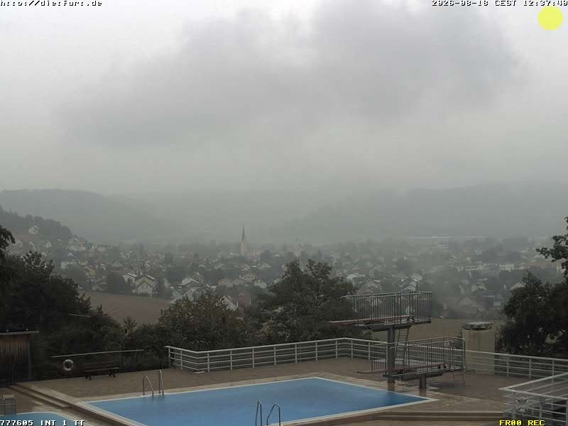 Archived image Webcam View over Dietfurt, Panorama pool