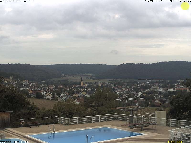 Archived image Webcam View over Dietfurt, Panorama pool