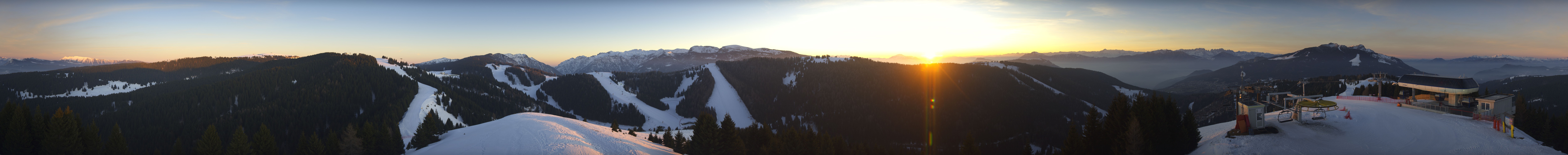 Archived image Webcam Panoramic view Alpe Cimbra - Folgaria