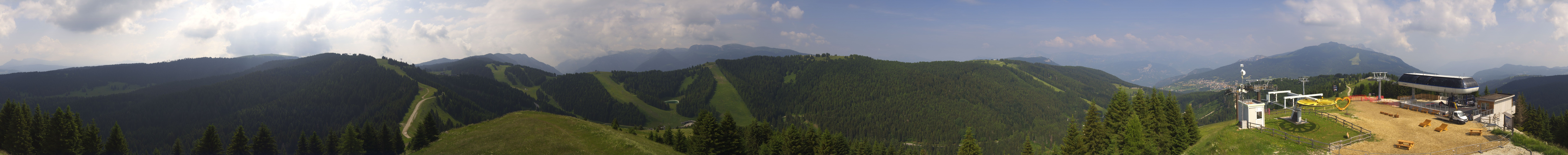 Archived image Webcam Panoramic view Alpe Cimbra - Folgaria