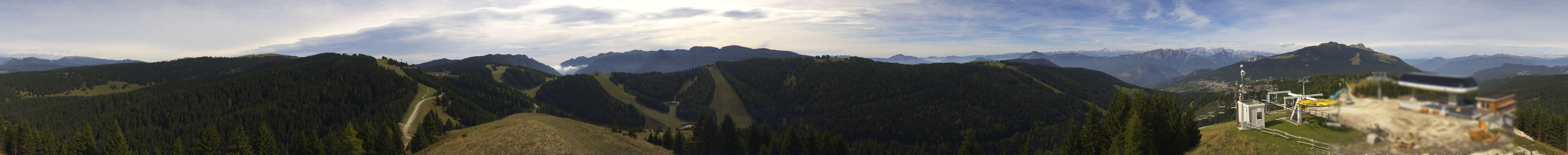 Archived image Webcam Panoramic view Alpe Cimbra - Folgaria