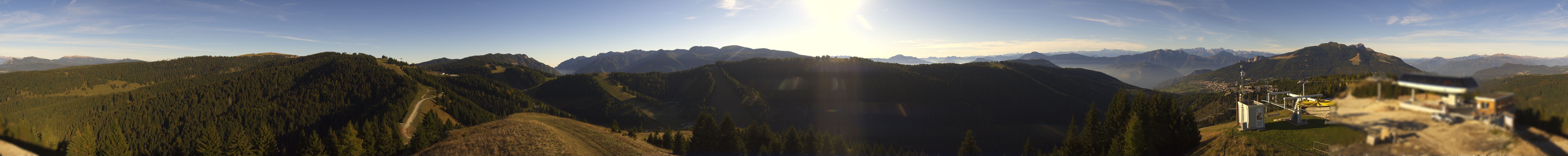 Archived image Webcam Panoramic view Alpe Cimbra - Folgaria