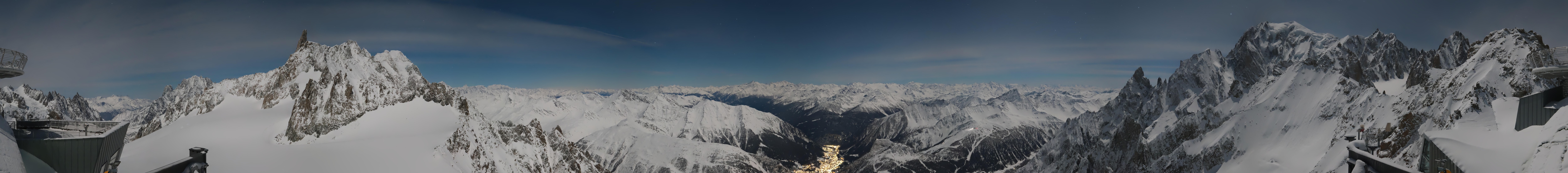 Archiv Foto Webcam Mont-Blanc-Gruppe Panorama