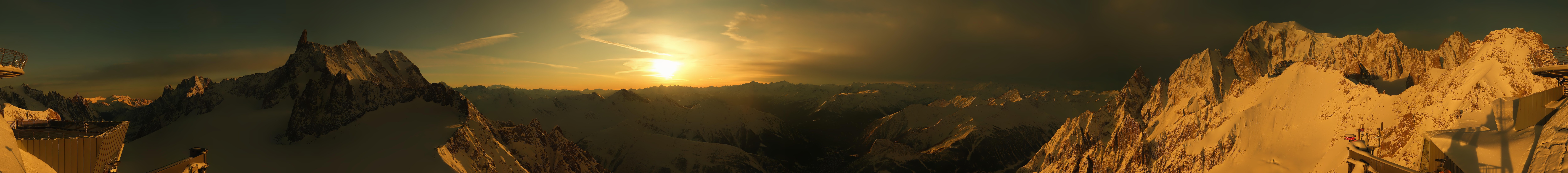 Archiv Foto Webcam Mont-Blanc-Gruppe Panorama